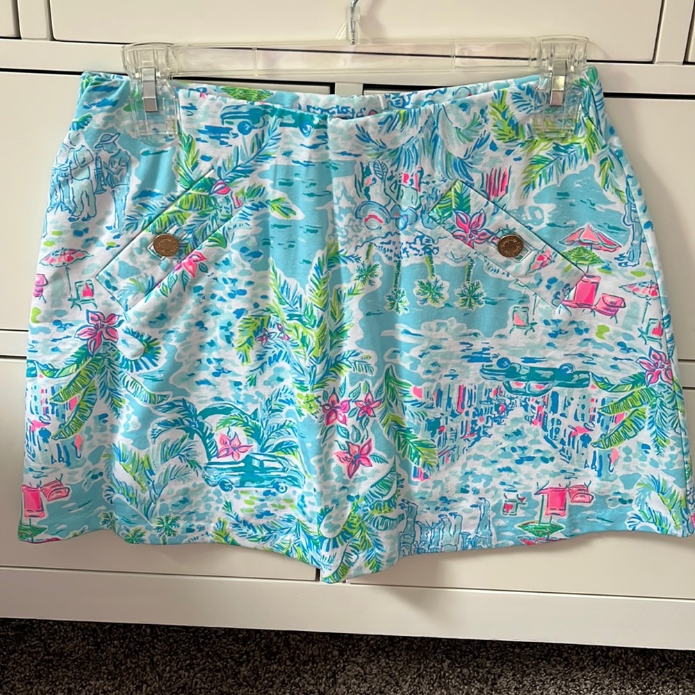EUC Women’s size XS Lilly Pulitzer Madison Skort in What a Lovely Place